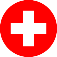 Switzerland Button Flag