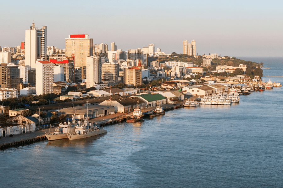 Maputo downtown cityscape, capital city of Mozambique