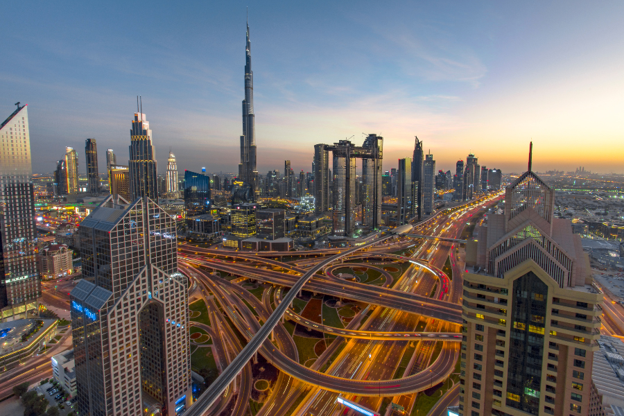 view of Dubai city, UAE