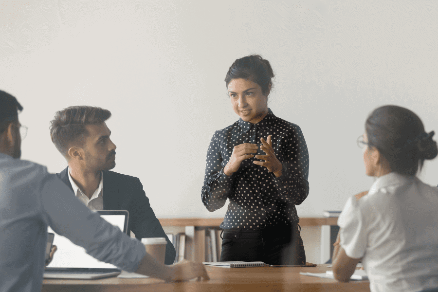 a team of HR professionals discussing opportunities in Asia Pacific