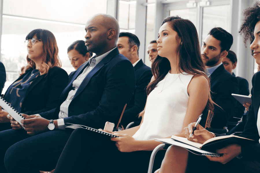 new employees attending a meeting