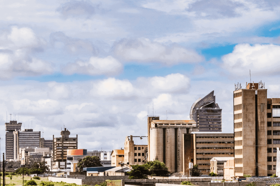 Skyline of Lusaka, Zambia