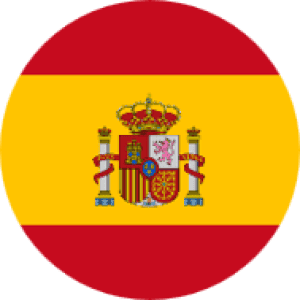 Spain Round Flag